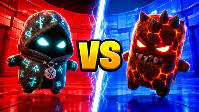 RED VS BLUE STEEL RIFT 🔴🔵 — Fortnite Creative map cover art