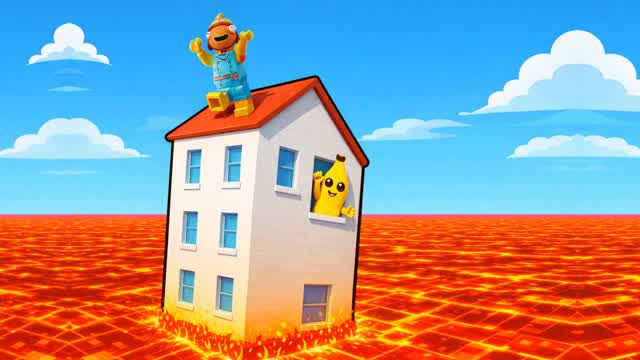 🔥LAVA ESCAPE - FLOOR IS LAVA🌋 — Fortnite Creative map cover art
