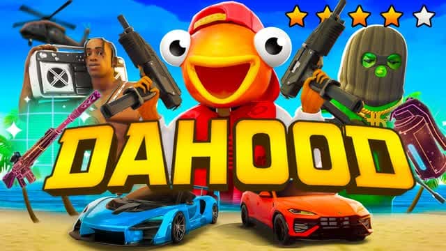 🚓 DAHOOD 🔫 RP FFA DRIVE 💥 الحي — Fortnite Creative map cover art