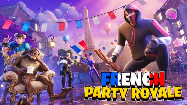 FRENCH PARTY ROYALE 🇫🇷 — Fortnite Creative map cover art
