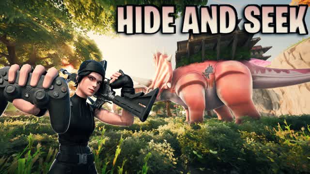 Dino Hide-and-Seek — Fortnite Creative map cover art