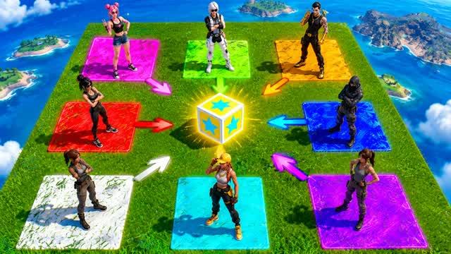 SHOOT OR DIE LUCK BLOCK — Fortnite Creative map