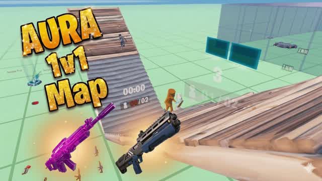 AURA 1v1 🥊ONE PUMP ( 8 players)👥 — Fortnite Creative map cover art