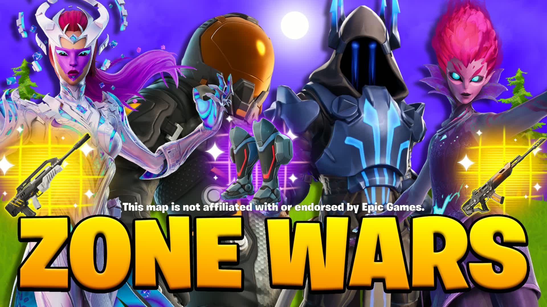 VILLAINS ZONE WARS — Fortnite Creative map