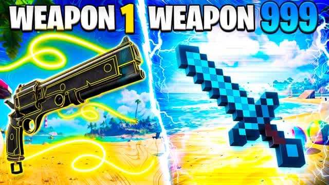 ☀️SUNNY ISLAND☀️GUN GAME🔫ONE SHOT🎯 — Fortnite Creative map cover art
