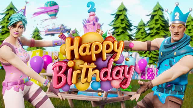 Birthday Prop Hunt — Fortnite Creative map cover art