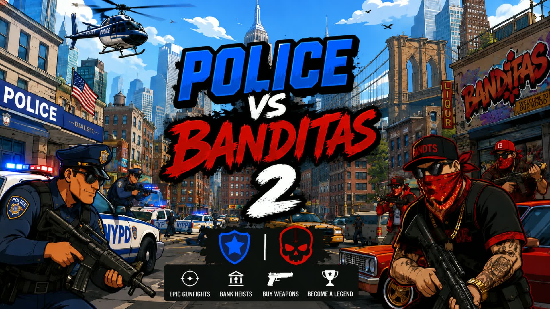 POLICE VS BANDITAS 2 — Fortnite Creative map