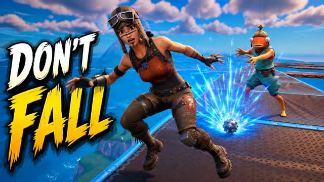 DON'T FALL — PUSH THEM OFF — Fortnite Creative map