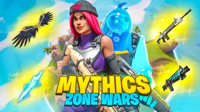Mythic Zone Wars — Fortnite Creative map cover art