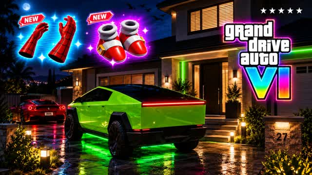 [[[][[[]GRAND DRIVE AUTO VI 6[]]][]]] — Fortnite Creative map cover art