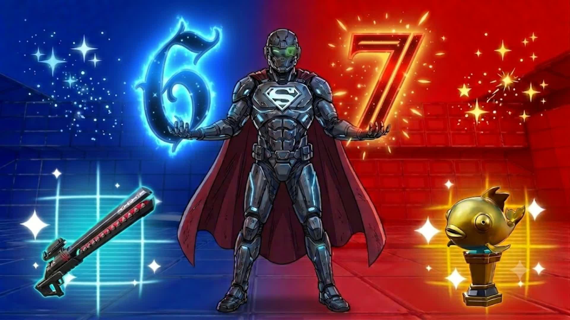 SUPERIRONMAN RED VS BLUE 67🔴🔵 — Fortnite Creative map
