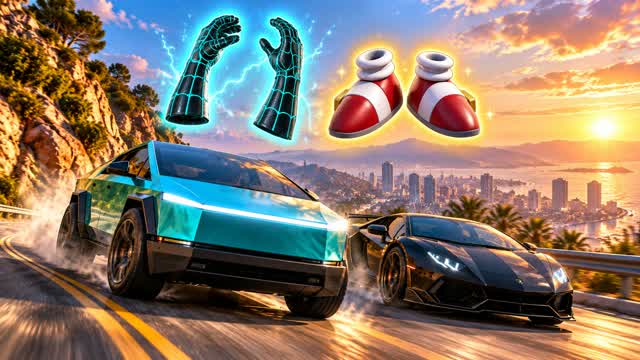 LUCIA RACE DRIVE VI OPEN WORLD — Fortnite Creative map