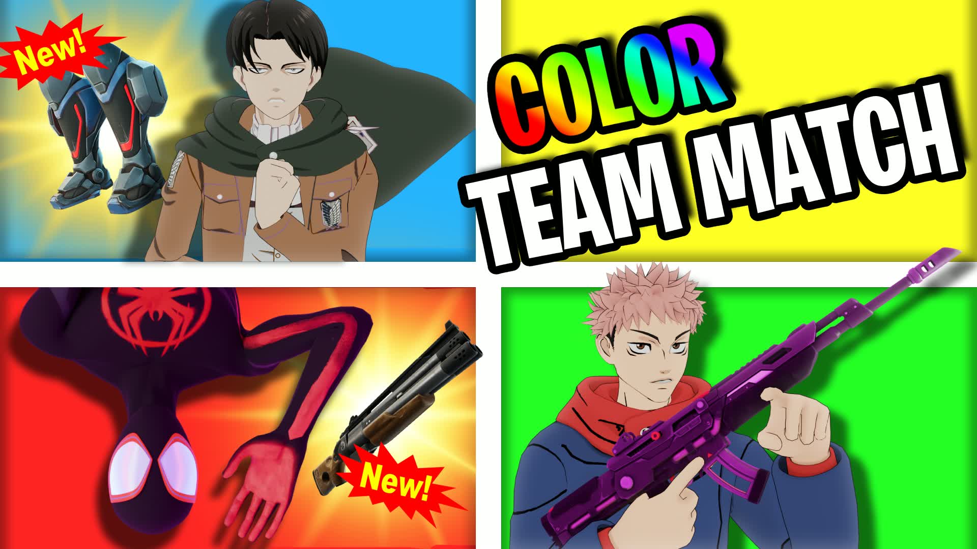 COLOR TEAM MATCH — Fortnite Creative map