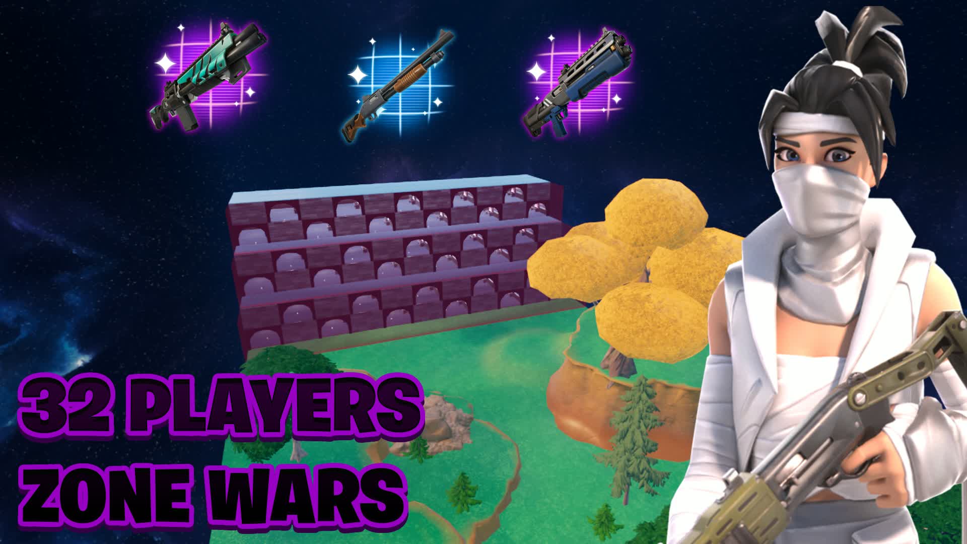 32 Players Zone Wars! [D1NCEX] — Fortnite Creative map