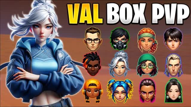 Valorant Box Fights (Powers) — Fortnite Creative map cover art