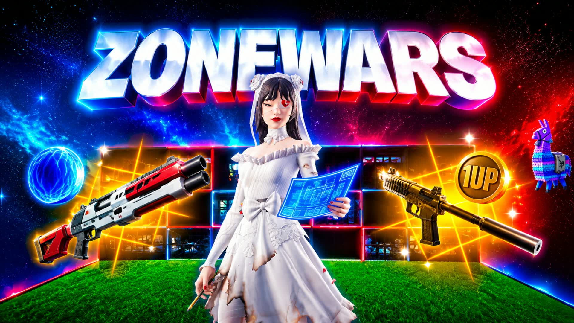 32 Player Zone Wars [Pro,Cup fncs] — Fortnite Creative map