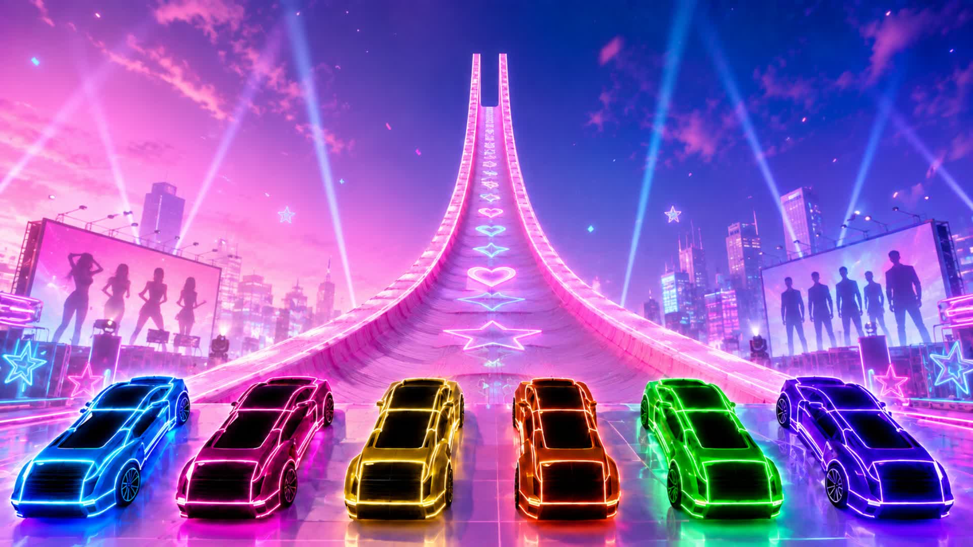 THE BEST CAR GAME - MEGA RAMP — Fortnite Creative map