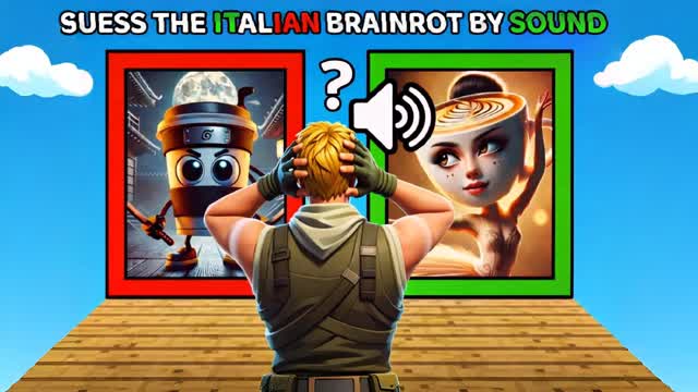 GUESS THE BRAINROT — Fortnite Creative map cover art