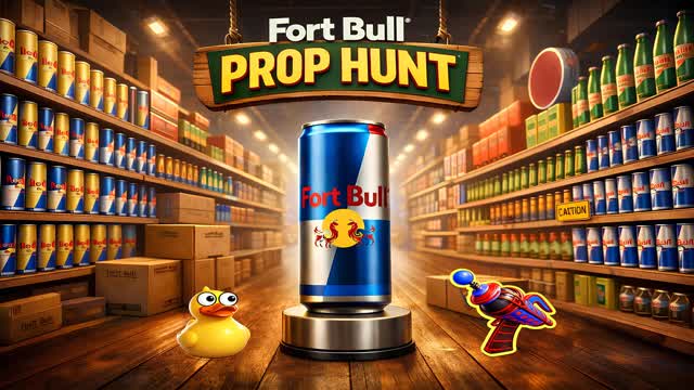 FORT BULL PROP HUNT 🛒​ — Fortnite Creative map cover art