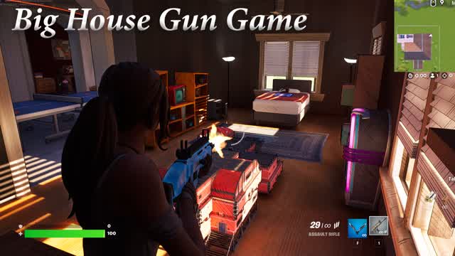 Big House Gun Game — Fortnite Creative map cover art