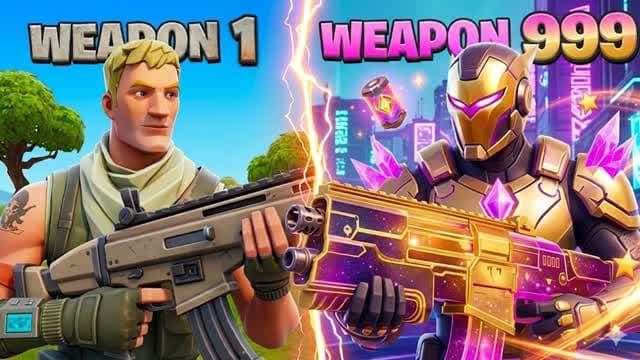 INSANE GUN GAME - TILTED — Fortnite Creative map cover art