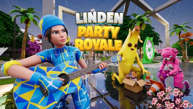 Party Royale Linden 2.0 🌟 — Fortnite Creative map cover art