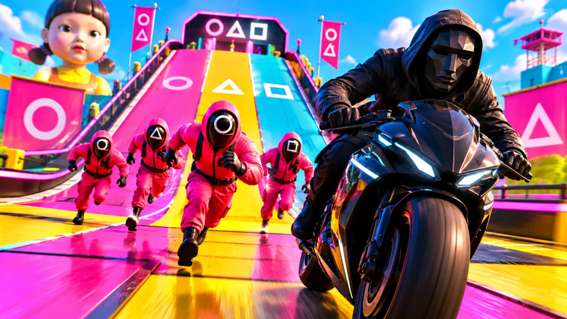 SUPER ROAD BATTLE - CAR GAME — Fortnite Creative map