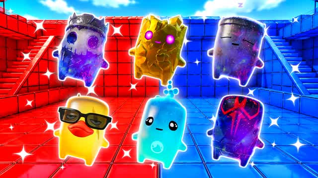 BLUE VS RED CLEAR SWEEP 🔵🔴 — Fortnite Creative map cover art