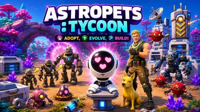 AstroPet: TYCOON! — Fortnite Creative map cover art