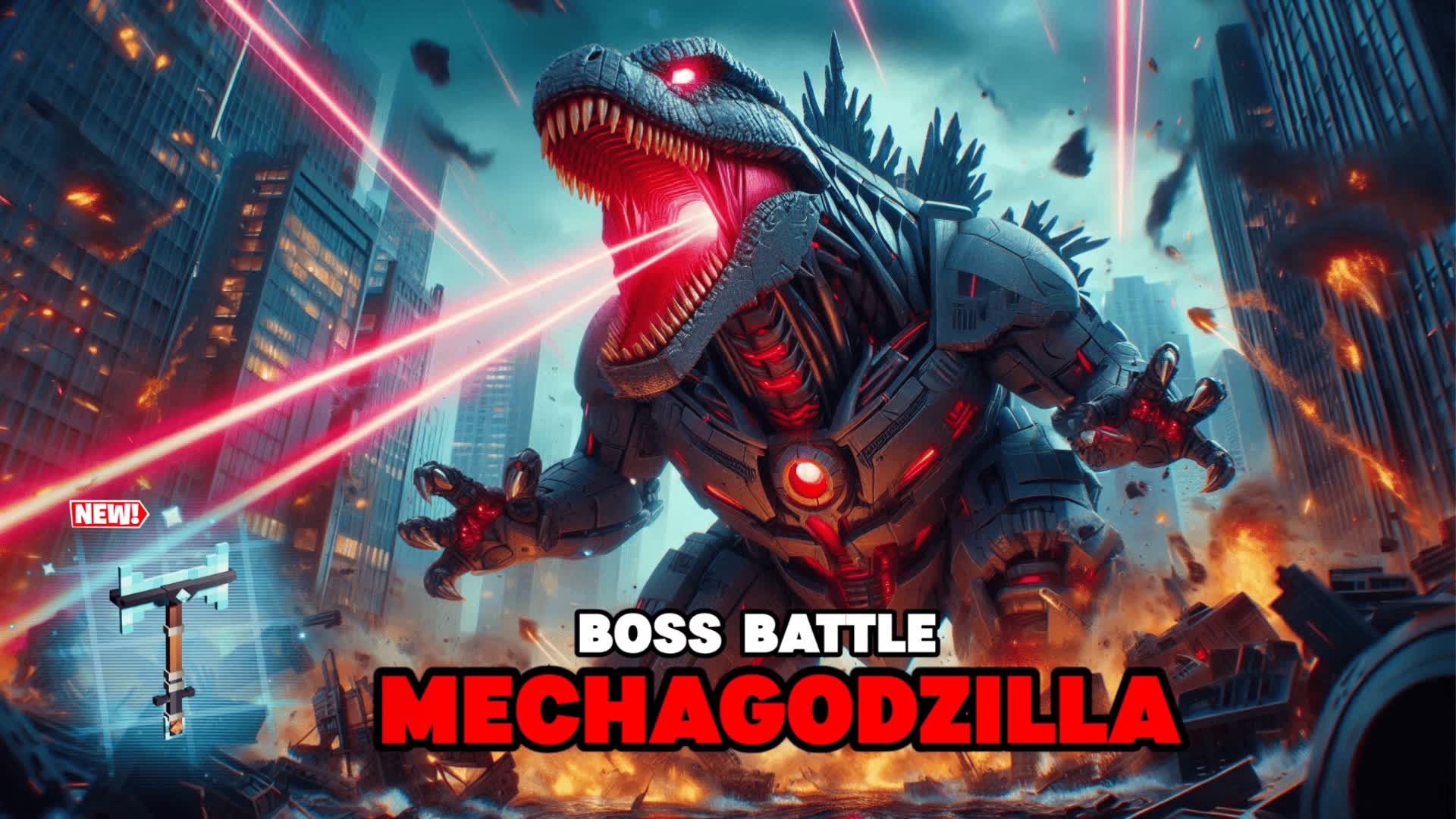 🐲MechaGodzilla BOSS FIGHT — Fortnite Creative map