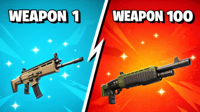 RANDOM GUN GAME — Fortnite Creative map cover art