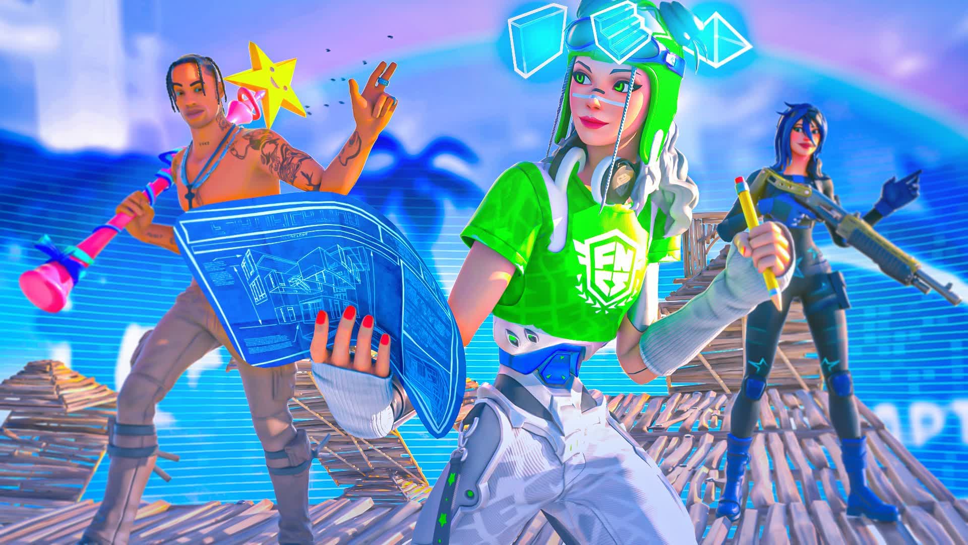 🌐 2V2 ZONE WARS 🌐 — Fortnite Creative map