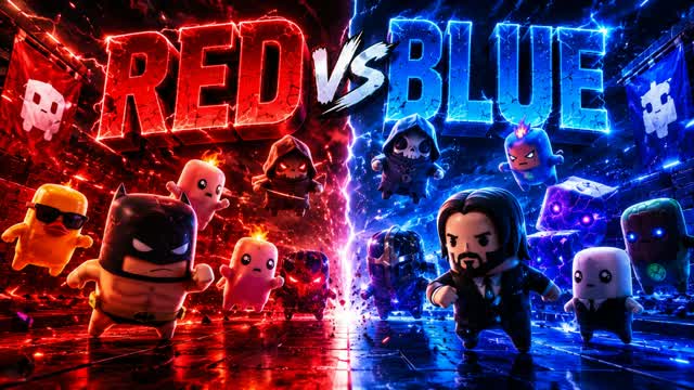 RVB RED VS BLUE 🔴🔵 MESSI VS RONALDO — Fortnite Creative map
