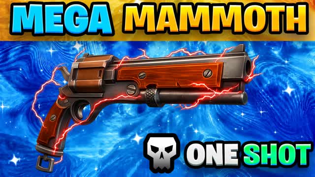 MEGA MAMMOTH ONE SHOT (FFA) — Fortnite Creative map cover art