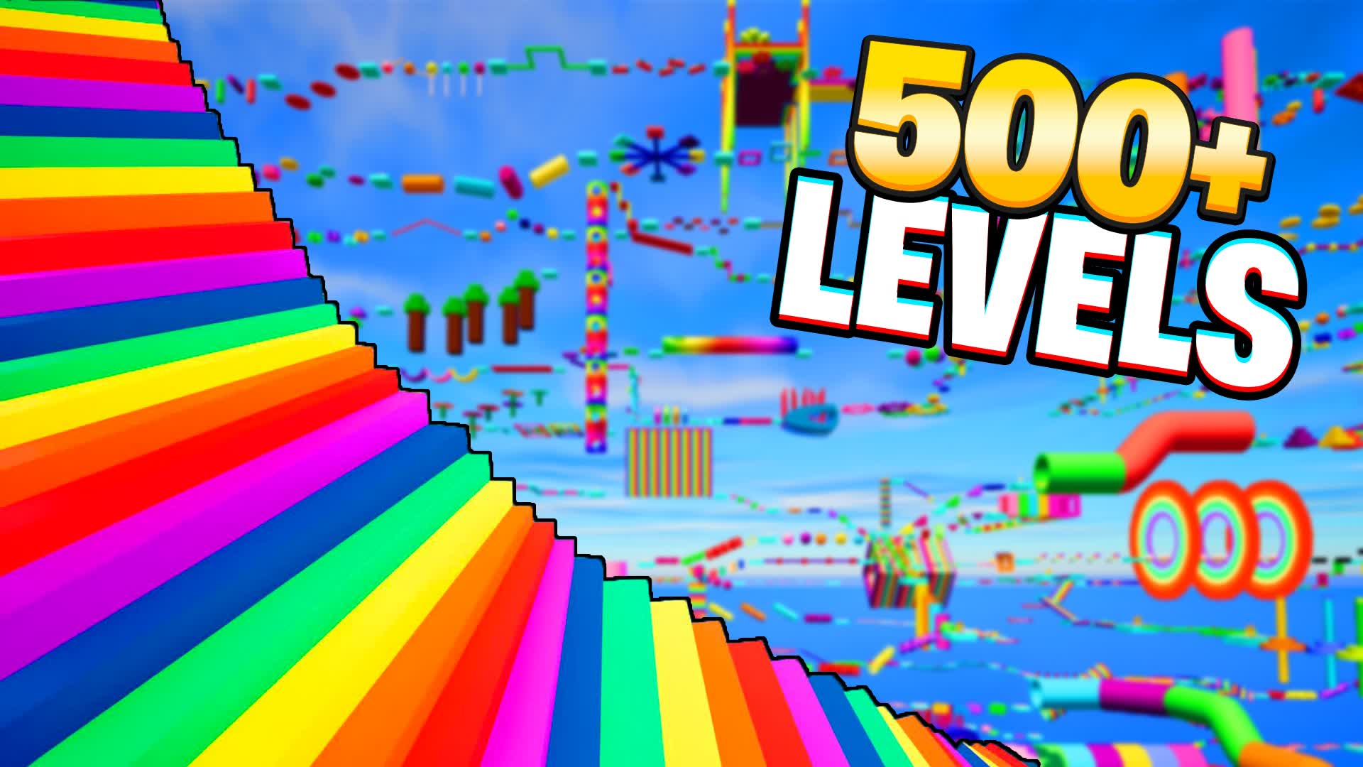 500 LEVEL OBBY PARKOUR🌈 — Fortnite Creative map