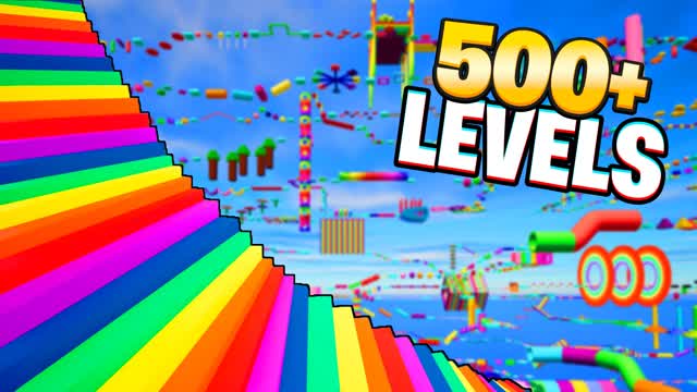 500 LEVEL OBBY PARKOUR🌈 — Fortnite Creative map