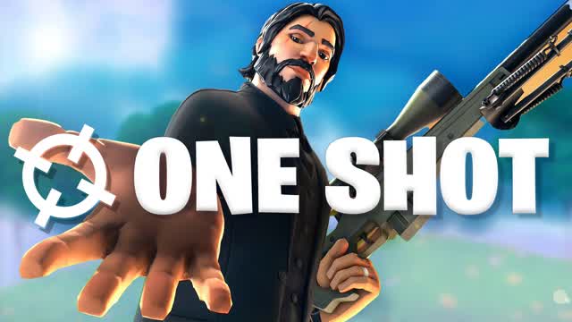 One Shot - Free For All 🎯 — Fortnite Creative map cover art