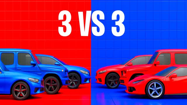 Bumper Cars 3V3 — Fortnite Creative map