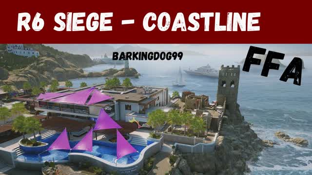 R6 Siege FFA At Coastline — Fortnite Creative map cover art