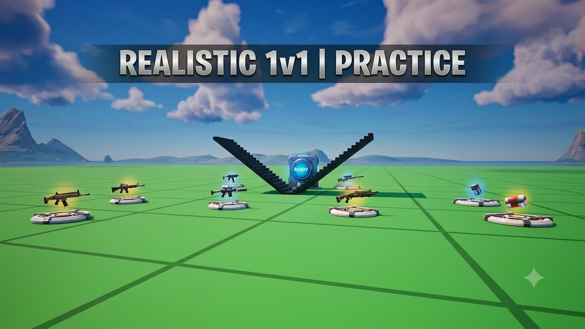 Realistic 1v1 practice — Fortnite Creative map