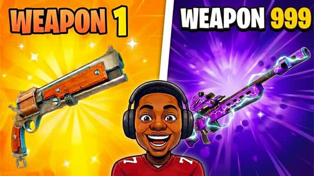 ❄️GUN GAME 🔫 WINTER ONE SHOT 🎯 BOTS — Fortnite Creative map cover art