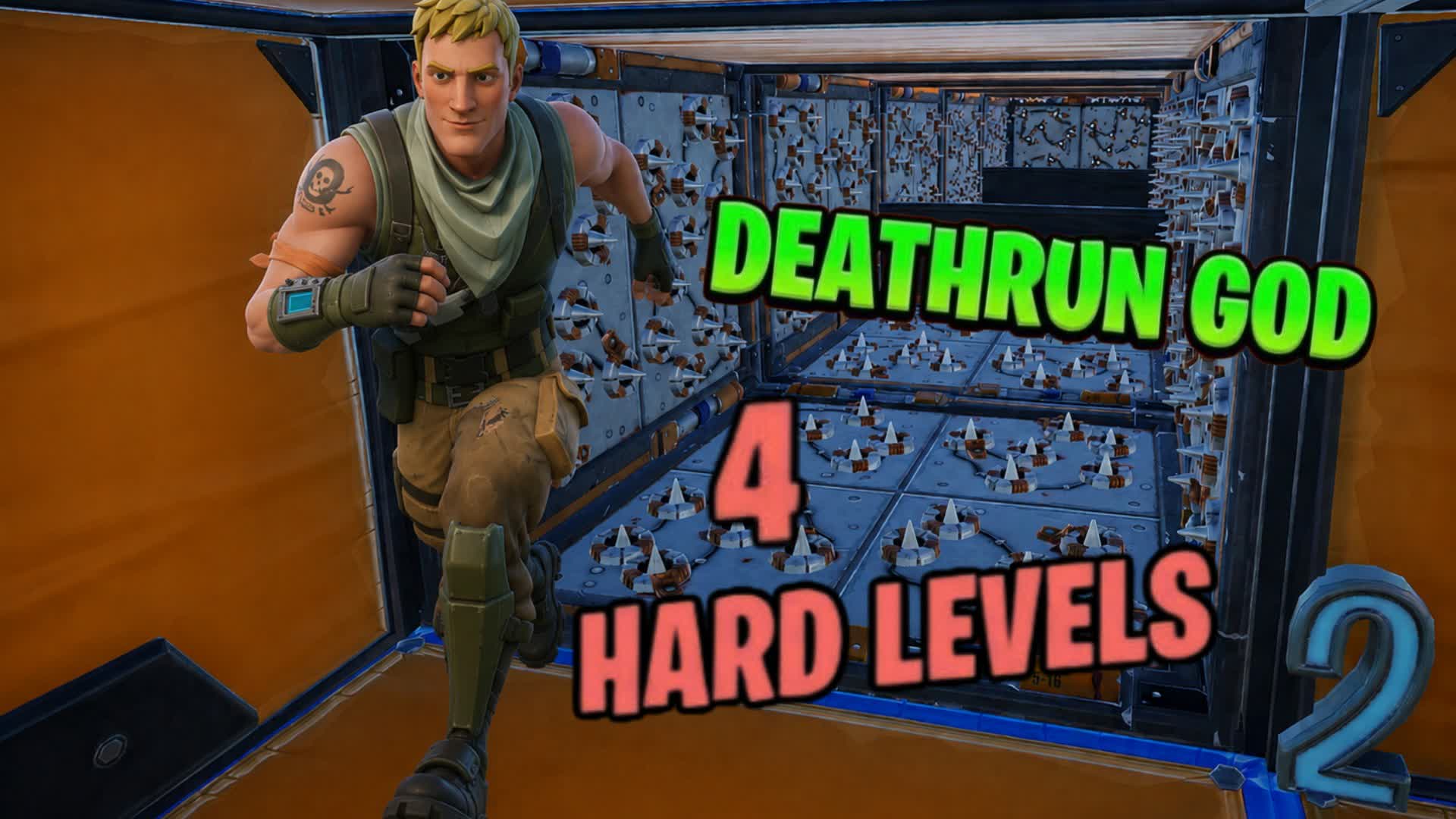 *GOD DEATHRUN* • HARD LEVEL — Fortnite Creative map