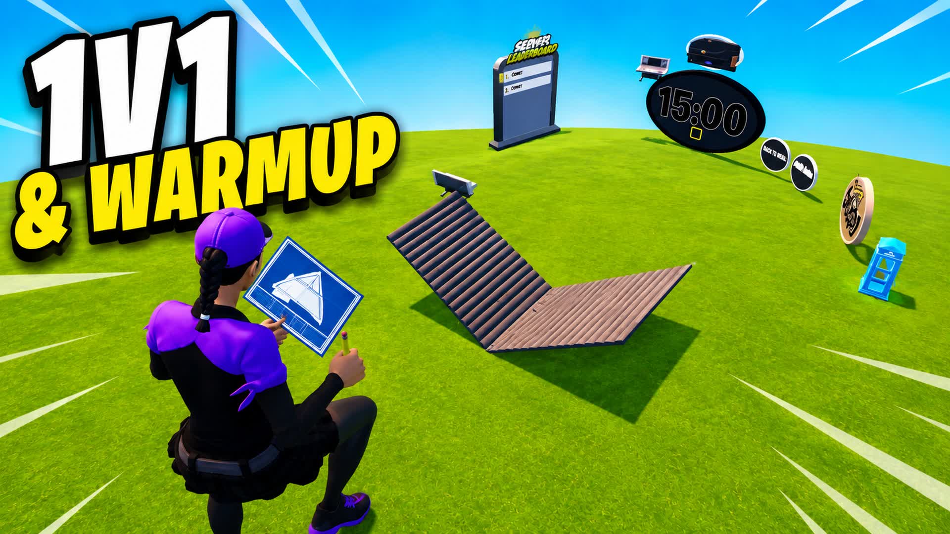 BODO 1V1 AND WARMUP — Fortnite Creative map