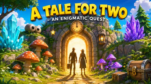 Duo Escape Room: A Tale For Two — Fortnite Creative map cover art