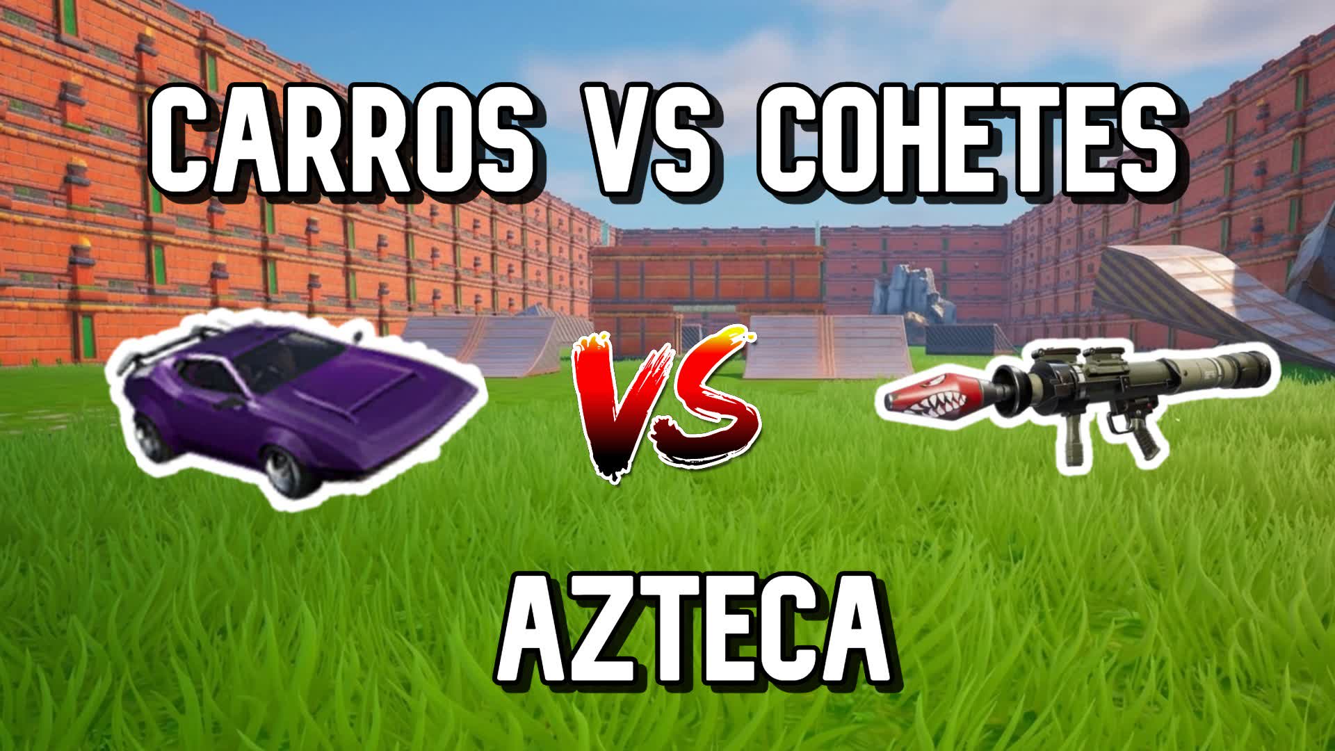 ⭐CARROS VS COHETES AZTECA⭐ — Fortnite Creative map