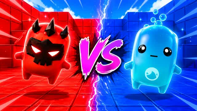 RED VS BLUE AURET🔵🔴TOP67 — Fortnite Creative map cover art