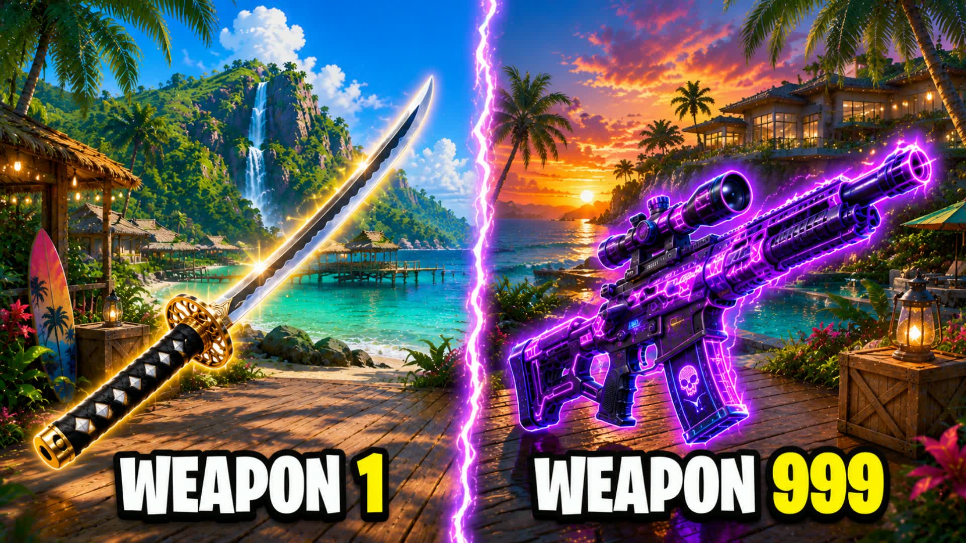 gun game ultra one shot FFA — Fortnite Creative map