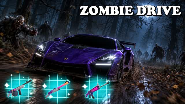 🚗 Zombie Drive - All Weapons 🔫 FFA — Fortnite Creative map