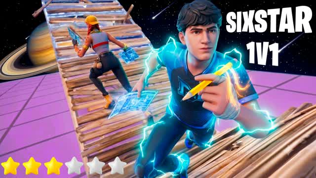 SIXSTAR 1V1 BUILD FIGHTS — Fortnite Creative map cover art