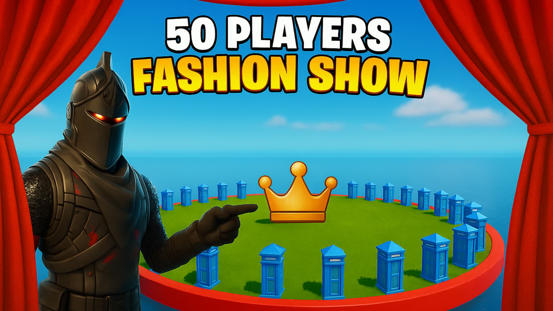 SUPER FASHION SHOW 50 PLAYERS 🎭 — Fortnite Creative map